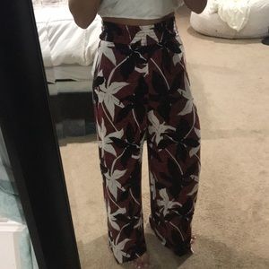 High rise scrunch top, Wide leg paradise pant